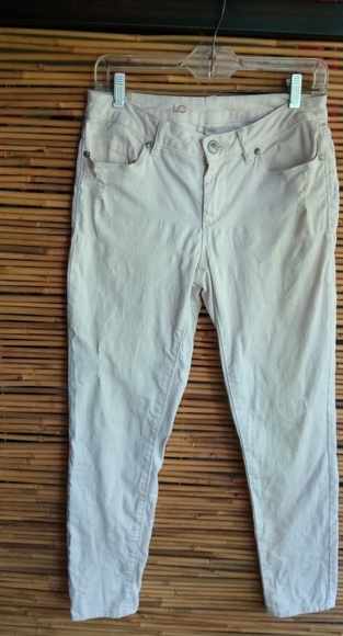 Laura Conrad Denim - Laura Conrad 6 White Creme Skinny Jeans